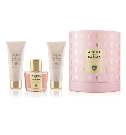 Acqua Di Parma Rosa Nobile Gift Set - 100ML EDP Spray + 75G Body Cream + 75ML Shower Gel (Women)