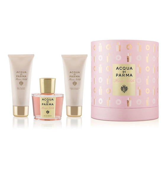 Acqua Di Parma Rosa Nobile Gift Set - 100ML EDP Spray + 75G Body Cream + 75ML Shower Gel (Women)