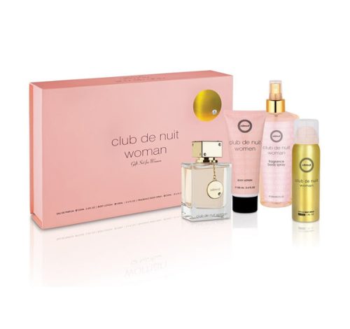 Armaf Club De Nuit Classic 4PCS Gift Set - 105ML EDP Spray + 100ML Body Lotion + 50ML Perfume Body Spray + 250ML Fragrance Body Spray (Women) Armaf Club De Nuit Classic 4PCS Gift Set - 105ML EDP Spray + 100ML Body Lotion + 50ML Perfume Body Spray + 250ML Fragrance Body Spray (Women)