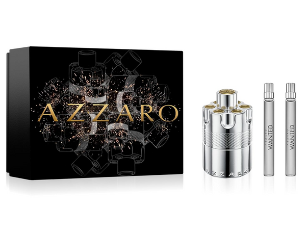 Azzaro Wanted (Eau De Parfum Edition) 3PCS Gift Set - 100ML EDP Spray + 2 X 10ML EDP Spray (Men)