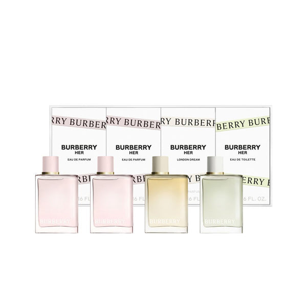 Burberry Her Miniature Gift Set - (2 X 5ML) Burberry Her EDP + 5ML Burberry Her EDT + 5ML Burberry Her London Dream EDP (Women)