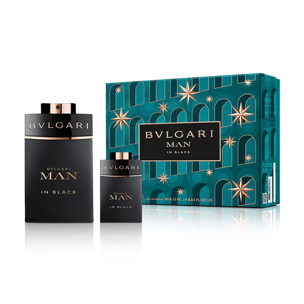 Bvlgari Man In Black Gift Set - 100ML EDP Spray + 15ML EDP Spray (Men)
