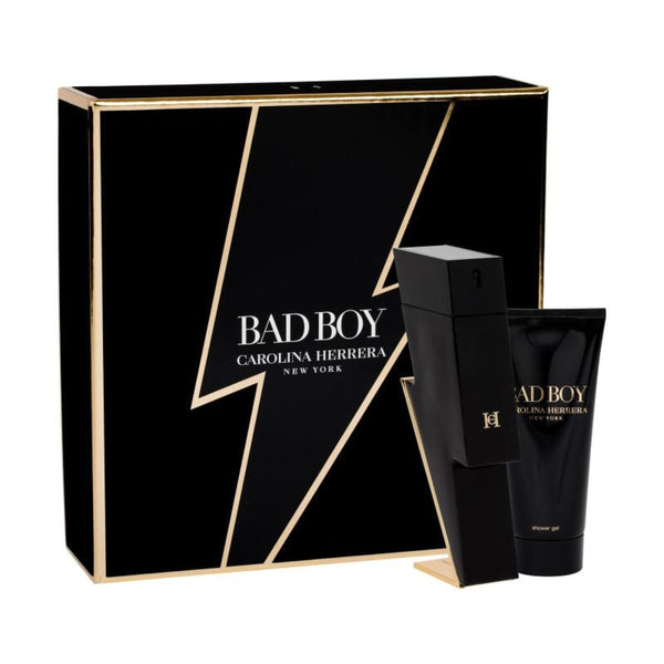 Carolina Herrera Bad Boy Gift Set - 100ML EDT Spray + 100ML Shower Gel (Men)