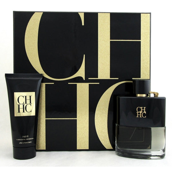 Carolina Herrera CH Prive Gift Set - 100ML EDT Spray + 100ML After Shave Balm (Men)