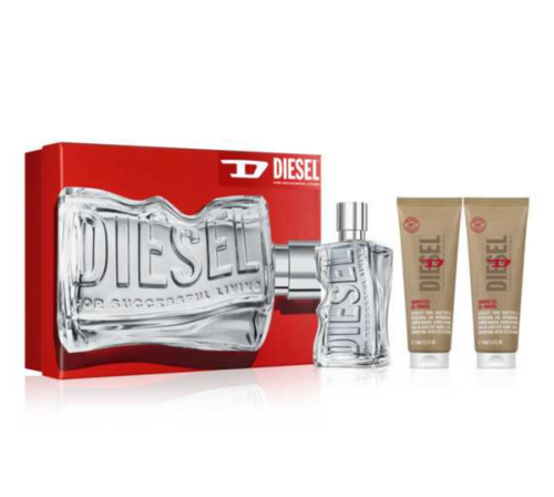 Diesel D 3PCS Gift Set - 100ML EDT Spray + 2 X 75ML Shower Gel (Men)