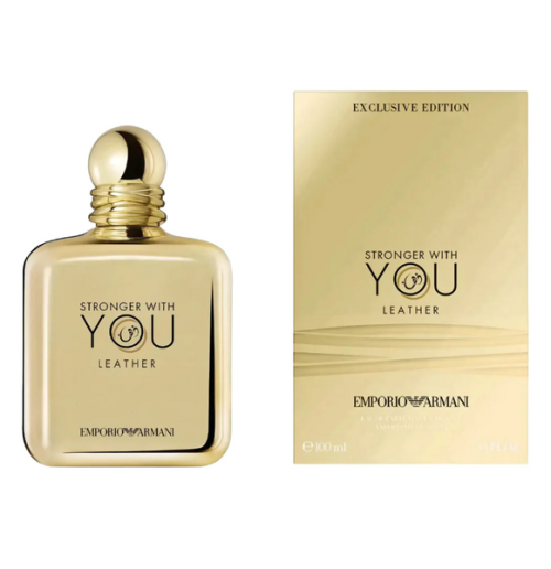 Emporio Armani Stronger With You Leather (Tester Box With Cap) 100ML EDP Spray (M)