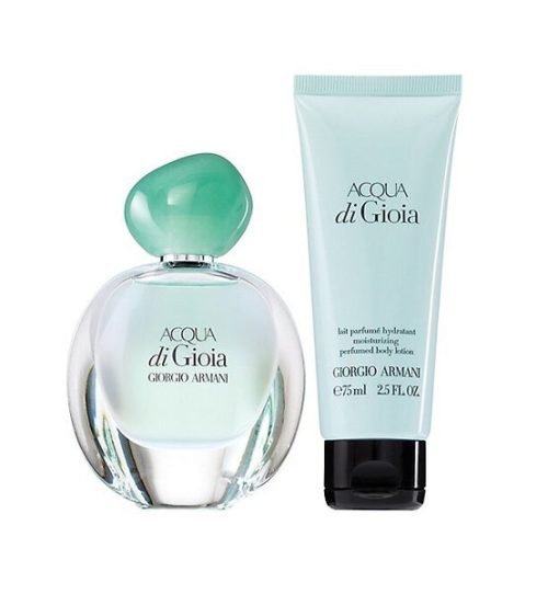 Giorgio Armani Acqua Di Gioia 2PCS Travel Gift Set - 100ML EDP Spray + 75ML Body Lotion (Women)