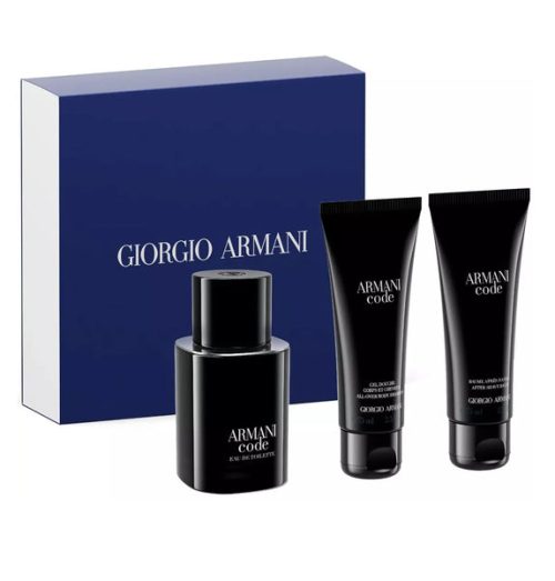 Giorgio Armani Code 3PCS Gift Set - 50ML EDT Spray + 75ML After Shave Balm + 75ML Body Shampoo (Men)