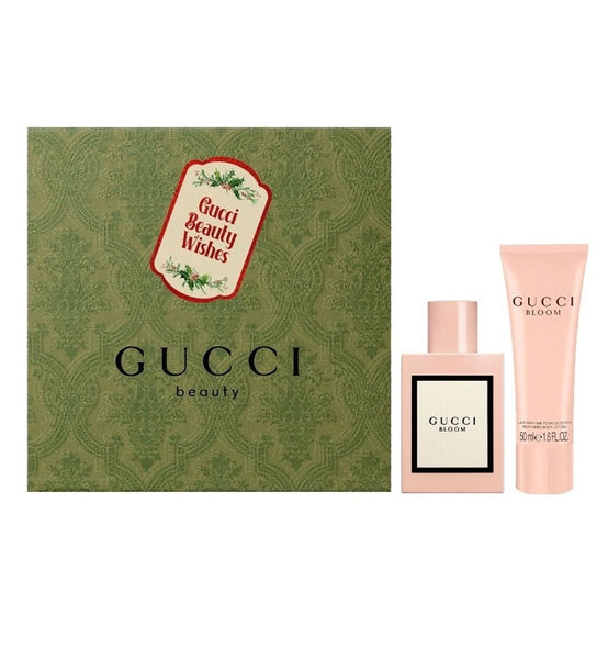 Gucci Bloom Gift Set - 50ML EDP Spray + 50ML Body Lotion (Women)