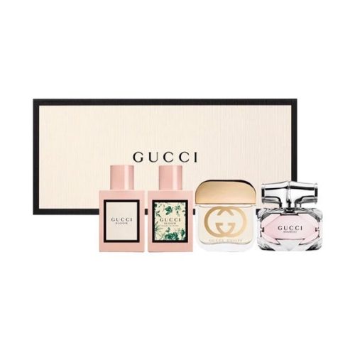 Gucci Miniature Gift Set - Bloom 5ML EDP + Bloom Acqua Di Fiori 5ML EDT + Guilty 5ML EDT + Bamboo 5ML EDP (Women)