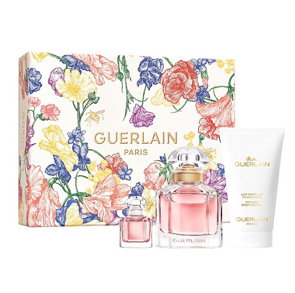 Guerlain Mon Guerlain 3PCS Gift Set - 50ML EDP Spray + 75ML Body Lotion + 5ML EDP Spray (Women)