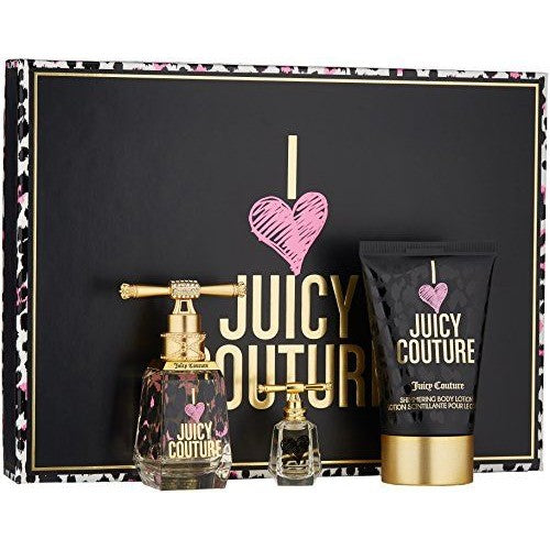 Juicy Couture I Love Juicy Couture 3PCS Gift Set - 100ML EDP Spray + 79G Bar Soap + 125ML Shimmering Body Lotion (Women)