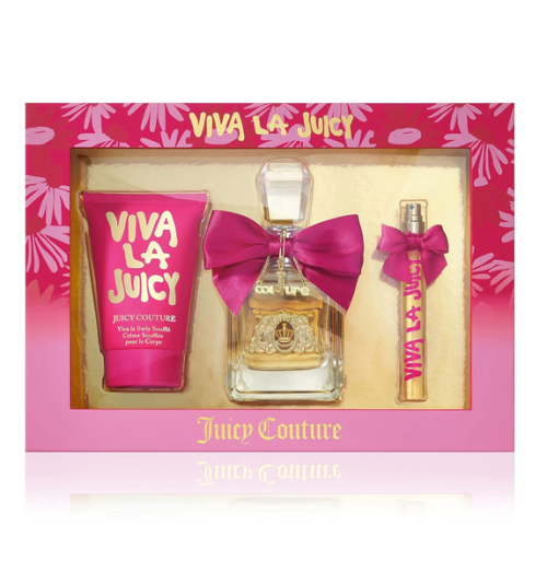 Juicy Couture Viva La Juicy Gift Set - 100ML EDP Spray + 125ML Body Creme + 10ML Mini Spray (Women)