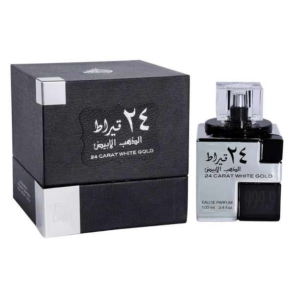Lattafa 24 Carat White Gold 100ML EDP Spray (W)(M)