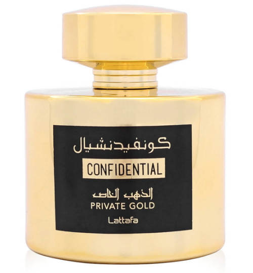 Lattafa Confidential Private Gold 100ML EDP Spray (W)(M)