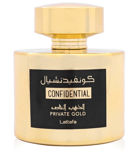 Lattafa Confidential Private Gold 100ML EDP Spray (W)(M)