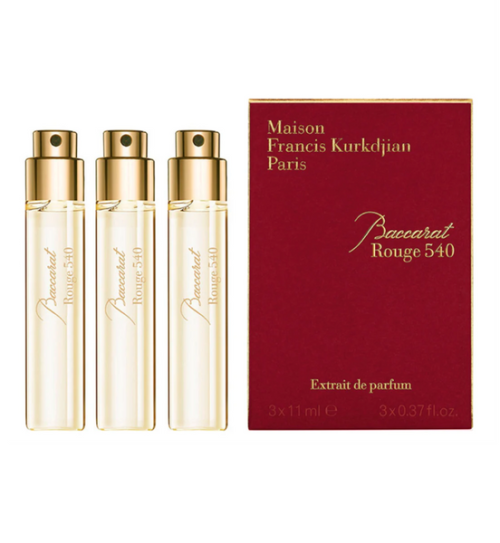 Maison Francis Kurkdjian Baccarat Rouge 540 (Extrait) Travel Gift Set (3 X 11ML) EDP Spray (Unisex) Maison Francis Kurkdjian Baccarat Rouge 540 (Extrait) Travel Gift Set (3 X 11ML) EDP Spray (Unisex)