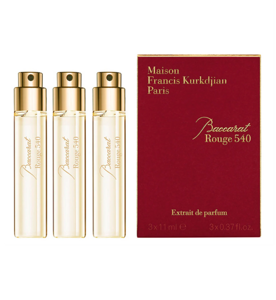 Maison Francis Kurkdjian Baccarat Rouge 540 (Extrait) Travel Gift Set (3 X 11ML) EDP Spray (Unisex)