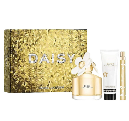 Marc Jacobs Daisy 3PCS Gift Set - 100ML EDT Spray + 75ML Body Lotion + 10ML Mini Spray (Women)