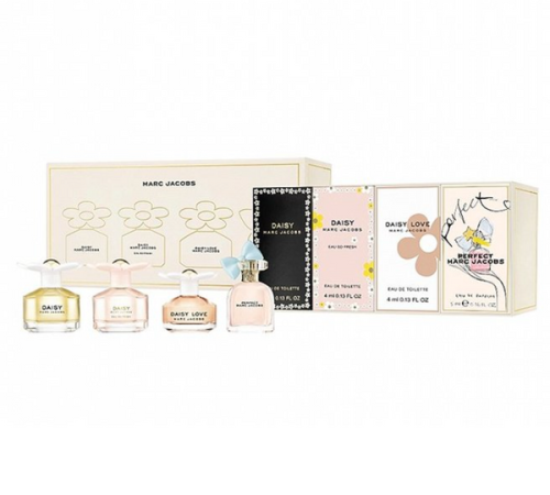 Marc Jacobs Miniature Gift Set (1 X 5ML - 3 X 4ML) - Perfect 5ML EDP + Daisy Love 4ML EDT + Daisy Eau So Fresh 4ML EDT + Daisy 4ML EDT (Women)