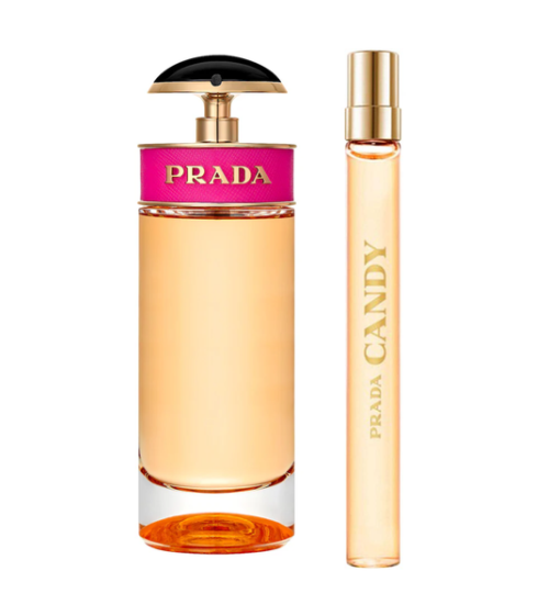 Prada Candy Travel Exclusive Gift Set - 80ML EDP Spray + 10ML Mini Spray (Women) Prada Candy Travel Exclusive Gift Set - 80ML EDP Spray + 10ML Mini Spray (Women)