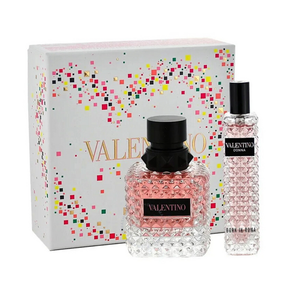 Valentino Donna Born In Roma 2PCS Gift Set - 50ML EDP Spray + 15ML EDP Spray (Women)