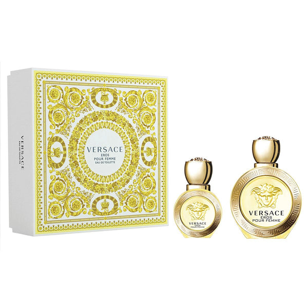 Versace Eros Pour Femme 2PCS Gift Set - 100ML EDT Spray + 30ML EDT Spray (Women)