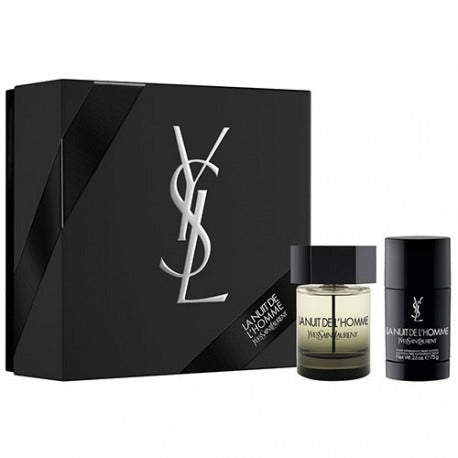 Yves Saint Laurent YSL La Nuit De L'Homme Gift Set - 100ML EDT Spray + 75G Deodorant Stick (Men) Yves Saint Laurent YSL La Nuit De L'Homme Gift Set - 100ML EDT Spray + 75G Deodorant Stick (Men)