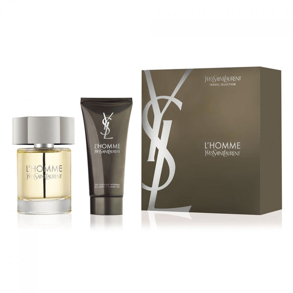 Yves Saint Laurent YSL L'Homme Gift Set - 100ML EDT Spray + 100ML Shower Gel (Men)