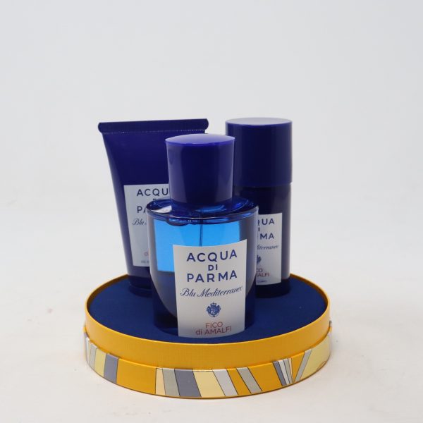 Acqua di Parma Fico di Amalfi 3pc Gift Set Unisex75ml EDT+40ml SG+50ml CR