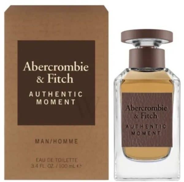 Abercrombie & Fitch AUTHENTIC MOMENT Men 3.4 oz 100 ml Eau De Toilette Spray Nib