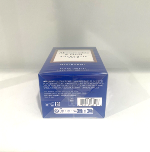 Abercrombie & Fitch Authentic Self Man / Homme EDT 3.4 oz -100 ml New / Sealed.