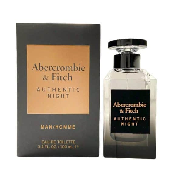 Authentic Night by Abercrombie & Fitch Cologne Men EDT 3.3 / 3.4 oz New In Box